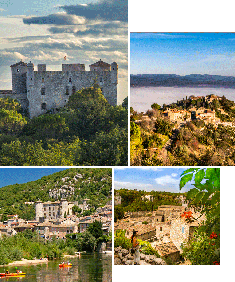 Character villages in the Ardèche